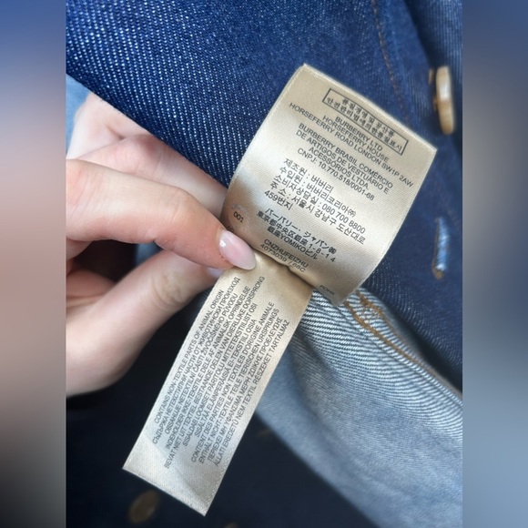 BURBERRY EASTHEATH Denim Jean Long Trench Coat - Picture 10 of 15